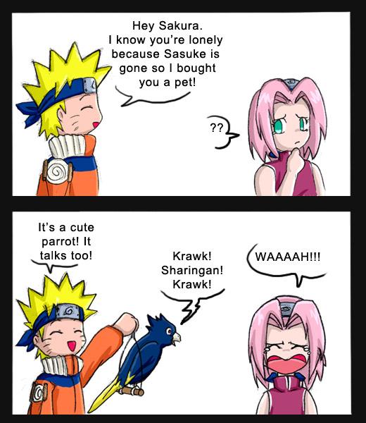 Naruto Trying to Make Sakura Happy